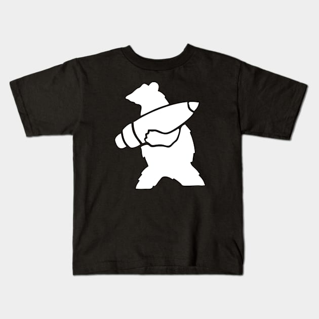 Wojtek Bear Kids T-Shirt by BarkeranArt